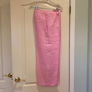 Pink Wide Leg Women's Pants - Classic High Waist